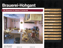 Tablet Screenshot of brauerei-hohgant.ch